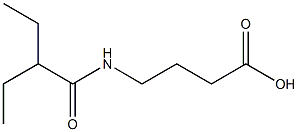 4-(2-ethylbutanamido)butanoic acid Structure