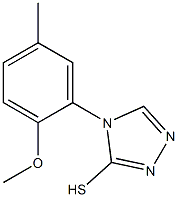 4-(2-methoxy-5-methylphenyl)-4H-1,2,4-triazole-3-thiol Structure