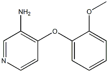 4-(2-methoxyphenoxy)pyridin-3-amine 结构式
