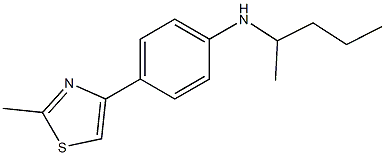 4-(2-methyl-1,3-thiazol-4-yl)-N-(pentan-2-yl)aniline Struktur