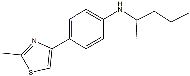 4-(2-methyl-1,3-thiazol-4-yl)-N-(pentan-2-yl)aniline