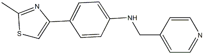 4-(2-methyl-1,3-thiazol-4-yl)-N-(pyridin-4-ylmethyl)aniline|