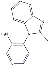 4-(2-methyl-1H-1,3-benzodiazol-1-yl)pyridin-3-amine Struktur