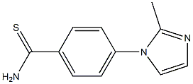 4-(2-methyl-1H-imidazol-1-yl)benzene-1-carbothioamide,,结构式