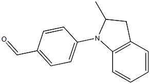 4-(2-methyl-2,3-dihydro-1H-indol-1-yl)benzaldehyde 化学構造式