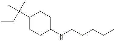 4-(2-methylbutan-2-yl)-N-pentylcyclohexan-1-amine Struktur