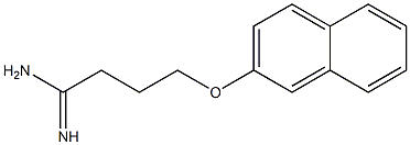 4-(2-naphthyloxy)butanimidamide Structure