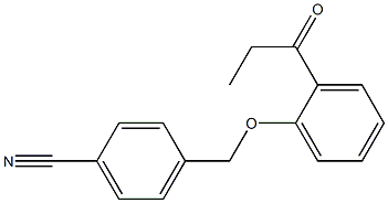 4-(2-propanoylphenoxymethyl)benzonitrile
