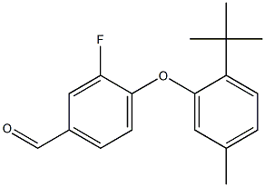 4-(2-tert-butyl-5-methylphenoxy)-3-fluorobenzaldehyde Structure