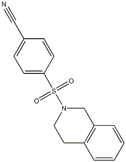 4-(3,4-dihydroisoquinolin-2(1H)-ylsulfonyl)benzonitrile,,结构式