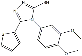 4-(3,4-dimethoxyphenyl)-5-(thiophen-2-yl)-4H-1,2,4-triazole-3-thiol Structure