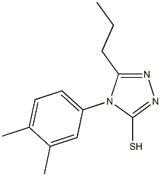 4-(3,4-dimethylphenyl)-5-propyl-4H-1,2,4-triazole-3-thiol Structure