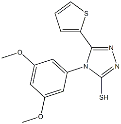 4-(3,5-dimethoxyphenyl)-5-(thiophen-2-yl)-4H-1,2,4-triazole-3-thiol|