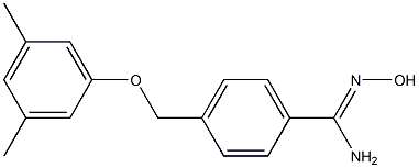 4-(3,5-dimethylphenoxymethyl)-N'-hydroxybenzene-1-carboximidamide Structure