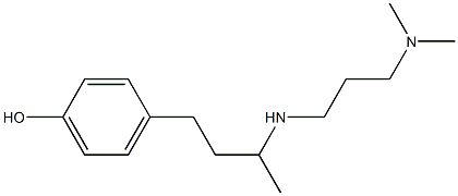 4-(3-{[3-(dimethylamino)propyl]amino}butyl)phenol 结构式
