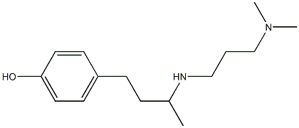 4-(3-{[3-(dimethylamino)propyl]amino}butyl)phenol,,结构式