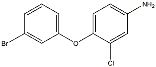 4-(3-bromophenoxy)-3-chloroaniline,1019121-67-5,结构式