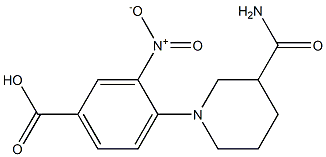 4-(3-carbamoylpiperidin-1-yl)-3-nitrobenzoic acid