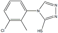 4-(3-chloro-2-methylphenyl)-4H-1,2,4-triazole-3-thiol Structure