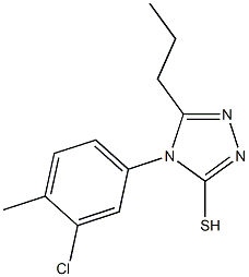 4-(3-chloro-4-methylphenyl)-5-propyl-4H-1,2,4-triazole-3-thiol Structure