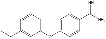 4-(3-ethylphenoxy)benzene-1-carboximidamide Struktur