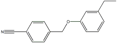 4-(3-ethylphenoxymethyl)benzonitrile Structure