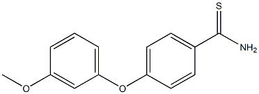 4-(3-methoxyphenoxy)benzene-1-carbothioamide Structure