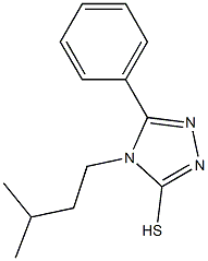 4-(3-methylbutyl)-5-phenyl-4H-1,2,4-triazole-3-thiol 结构式