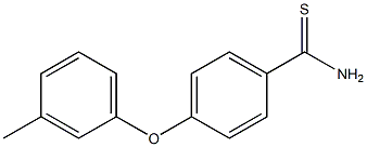 4-(3-methylphenoxy)benzene-1-carbothioamide,,结构式