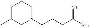 4-(3-methylpiperidin-1-yl)butanimidamide Structure