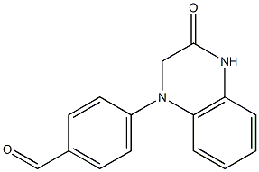 4-(3-oxo-1,2,3,4-tetrahydroquinoxalin-1-yl)benzaldehyde Struktur
