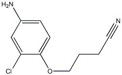 4-(4-amino-2-chlorophenoxy)butanenitrile,,结构式