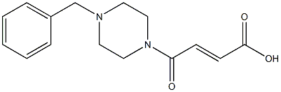 4-(4-benzylpiperazin-1-yl)-4-oxobut-2-enoic acid,,结构式