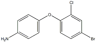 4-(4-溴-2-氯苯氧基)苯胺, 71258-04-3, 结构式