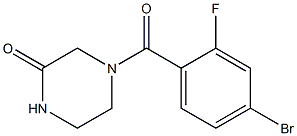 4-(4-bromo-2-fluorobenzoyl)piperazin-2-one Structure