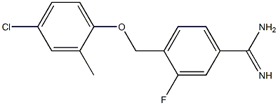 4-(4-chloro-2-methylphenoxymethyl)-3-fluorobenzene-1-carboximidamide