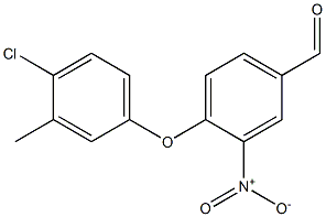 4-(4-chloro-3-methylphenoxy)-3-nitrobenzaldehyde Structure