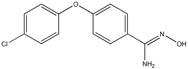 4-(4-chlorophenoxy)-N'-hydroxybenzene-1-carboximidamide,,结构式