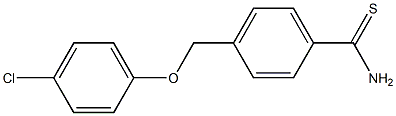 4-(4-chlorophenoxymethyl)benzene-1-carbothioamide