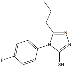 4-(4-fluorophenyl)-5-propyl-4H-1,2,4-triazole-3-thiol Struktur