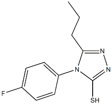 4-(4-fluorophenyl)-5-propyl-4H-1,2,4-triazole-3-thiol 结构式