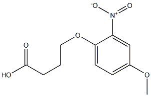 4-(4-methoxy-2-nitrophenoxy)butanoic acid Structure