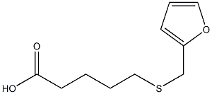 5-[(furan-2-ylmethyl)sulfanyl]pentanoic acid,,结构式