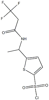 5-[1-(3,3,3-trifluoropropanamido)ethyl]thiophene-2-sulfonyl chloride