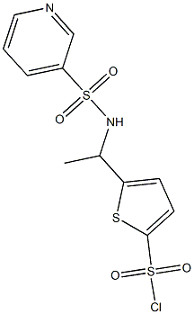 5-[1-(pyridine-3-sulfonamido)ethyl]thiophene-2-sulfonyl chloride