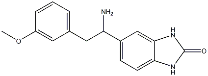 5-[1-amino-2-(3-methoxyphenyl)ethyl]-2,3-dihydro-1H-1,3-benzodiazol-2-one