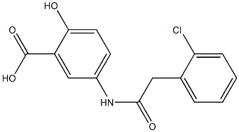 5-[2-(2-chlorophenyl)acetamido]-2-hydroxybenzoic acid