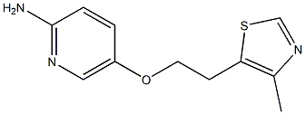 5-[2-(4-methyl-1,3-thiazol-5-yl)ethoxy]pyridin-2-amine Struktur