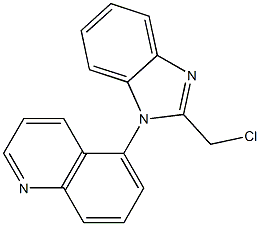 5-[2-(chloromethyl)-1H-1,3-benzodiazol-1-yl]quinoline Structure