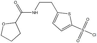 5-[2-(oxolan-2-ylformamido)ethyl]thiophene-2-sulfonyl chloride Structure